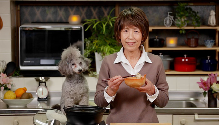 Cooking with dog