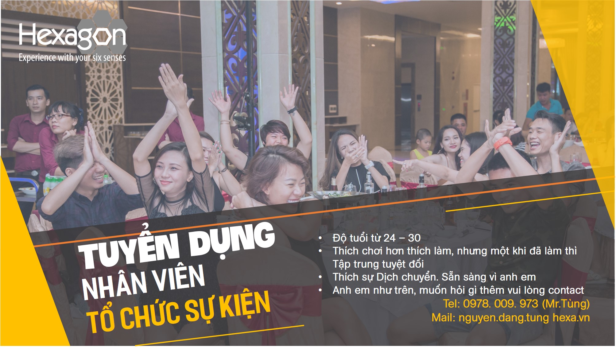 HN] Công Ty Truyền Thông,Tổ Chức Sự Kiện Và Decor - Hexagroup Tuyển Dụng  Nhân Viên Tổ Chức Sự Kiện - Event Project Manager 2017 - YBOX