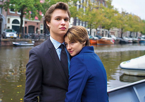 Fault in Our Stars (2014) Ansel Elgort (L) and Shailene Woodley