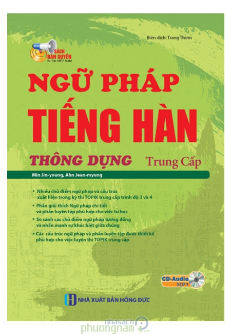sach ngu phap tieng han thong dung trung cap 9 cuốn sách dạy tiếng Hàn Quốc đơn giản, dễ hiểu