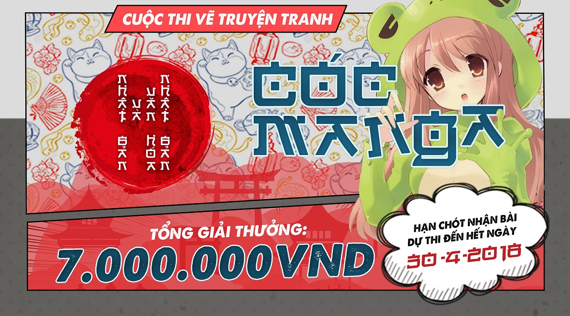 Hcm] Cơ Hội Nhận 3,000,000 Vnđ Từ Cuộc Thi Vẽ Truyện Tranh Cóc Manga 2018 -  Ybox
