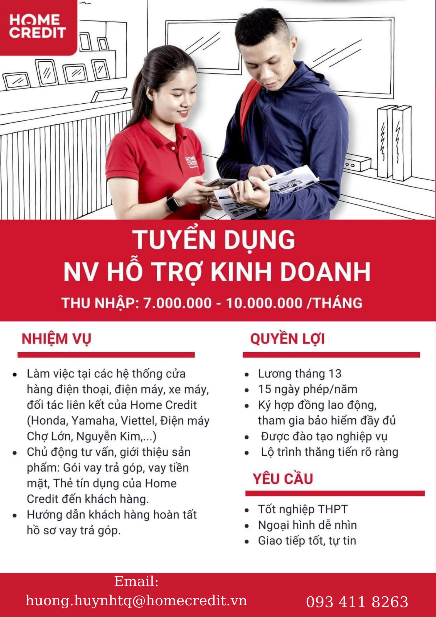 Home Credit Tuyển Dụng