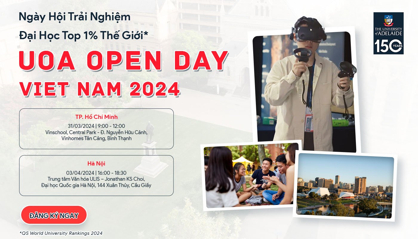 [HN/HCM] UoA Open Day Vietnam Ngày Hội Trải Nghiệm Đại Học Top 1 Thế